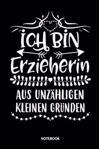 Ich bin Erzieherin aus unzähligen kleinen Gründen Notebook