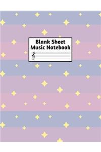 Blank Sheet Music Notebook