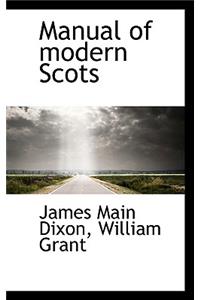 Manual of Modern Scots