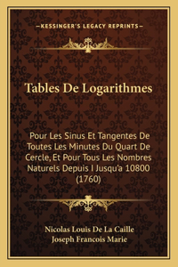 Tables De Logarithmes