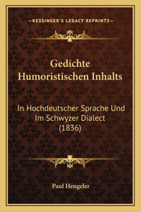 Gedichte Humoristischen Inhalts