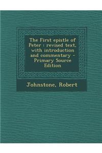 The First Epistle of Peter