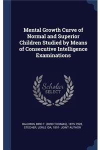 Mental Growth Curve of Normal and Superior Children Studied by Means of Consecutive Intelligence Examinations