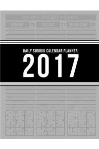 Daily Sudoku Calendar Planner 2017