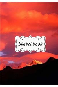 Sketchbook Red Sky: Blank Paper for Drawing, Doodling or Sketching (Sketchbooks)