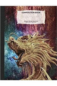 Magic Fantasy Dragon Composition Notebook, Narrow Ruled