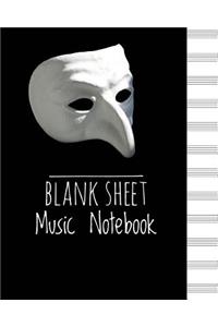 Blank Sheet Music Notebook- (Phantom Opera)