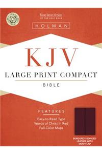 Large Print Compact Bible-KJV-Snap Flap