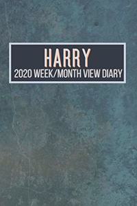 HARRY 2020 Week/Month View Diary