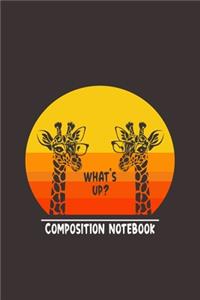 What's Up? Composition Notebook
