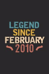 Legend Since February 2010