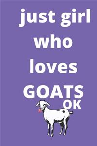 just girl who loves goats gratitude journal