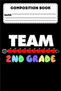 Composition Book Team 2nd Grade
