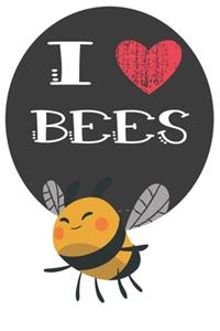 I Heart Bees: A Cute Bee Lovers Journal / Notebook / Diary Perfect for Birthday Present or Christmas Gift Great for kids, Teens or Students(6x9 - 110 Blank Lined 