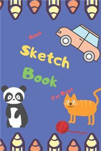 Blank Sketch Book For Boys