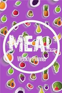 Meal Planner: Notebook Planner for Gift Meal Weekly Shopping List Super Market Food 52 Weekly Planing or Diary Journal Launch Breakfast 110 Page 6X9 inch