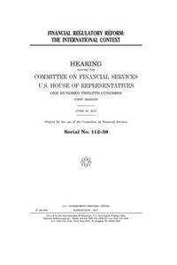 Financial regulatory reform