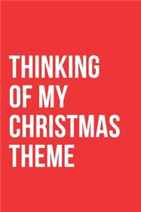 Thinking of my Christmas Theme Notebook Journal
