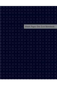 Black Paper Dot Grid Notebook