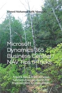 Microsoft Dynamics 365 Business Central / NAV Tips & Tricks