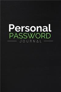 Personal Password Journal - 6 x 9 in / 110 Pages