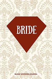 Bride Small Size Blank Journal-Wedding Planner&To-Do List-5.5