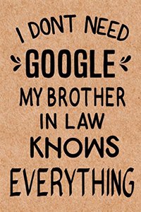 I Don't Need Google My Brother in Law Knows Everything