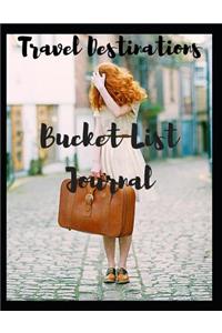 Travel Destinations Bucket List Journal