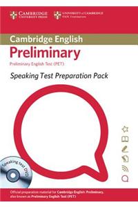 Speaking Test Preparation Pack for Pet Paperback with DVD