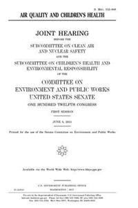 Air quality and children's health