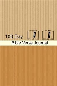 Bible Verse Journal 100 Day Bible Verse Journal