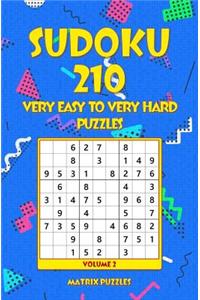 SUDOKU 210 Very Easy to Very Hard Puzzles
