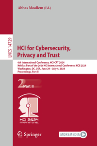 Hci for Cybersecurity, Privacy and Trust