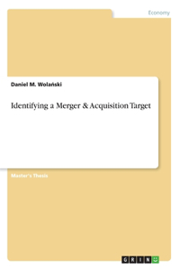 Identifying a Merger & Acquisition Target
