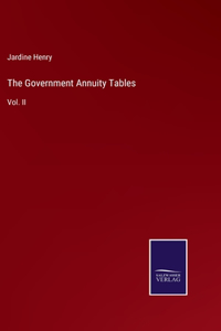 Government Annuity Tables