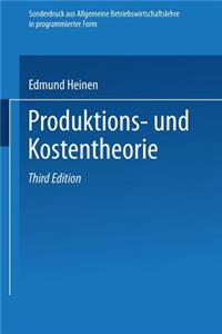 Produktions- Und Kostentheorie