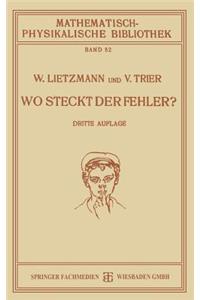 Wo Steckt Der Fehler?