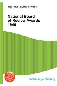 National Board of Review Awards 1940