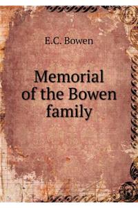 Memorial of the Bowen Family