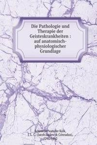 Die Pathologie und Therapie der Geisteskrankheiten