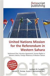 United Nations Mission for the Referendum in Western Sahara