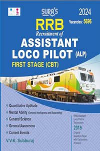SURA`S RRB ALP Assistant Loco Pilot First Stage (CBT) Exam Book Guide in English Medium - Latest Updated Edition 2024