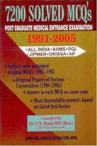 7200 SOLVED MCQs Post Graduate Medical Entrance Examination