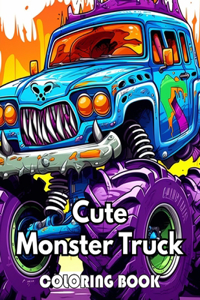 Cute Monster Truck Coloring Book