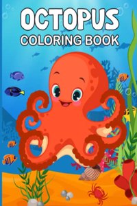 Sea Octopus Colouring Book For Kids Ages 4-8 And Up