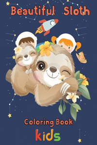 Beautiful Sloth Coloring book kids