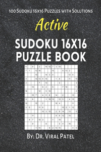 Active Sudoku 16X16 Puzzle Book