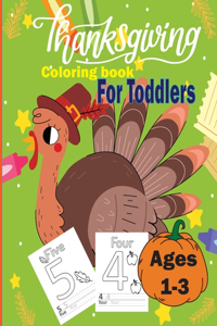 thanksgiving coloring book for toddlers ages 1-3