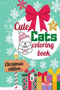 cut cats coloring book christmas edition