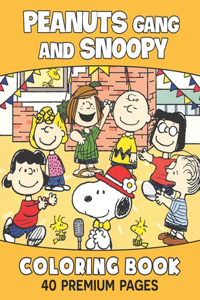 Peanuts Gang And Snoopy Coloring Book